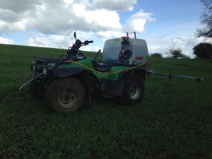 ATV with Logic 120 L Spray Tank